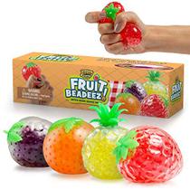 YoYa Brinquedos Beadeez Squishy Frutas Bolas de Stress Toy (4-Pack)