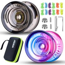 Yoyo MAGICYOYO K2 Crystal - Pacote com 2 Unidades + Estojo e 12 Cordas para Crianças