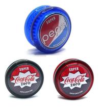 Yoyo Profissional De Rolamento Eixo Fixo Coca Kit Com 3 Ioio Yoyo Profissional De Rolamento Eixo Fixo Coca Kit Com 3 Ioio