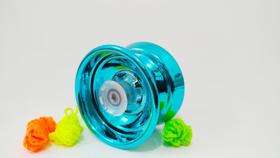 Yoyo Profissional Metal Azul de Rolamento - YoyoBrasil