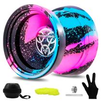 Yoyo YOYOSTUDIO V22 para crianças de 8 a 12 anos ou mais com kit de acessórios preto e azul