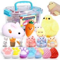 YRSDQueenA Kit de 20 Brinquedos Taba Squishy com Caixa