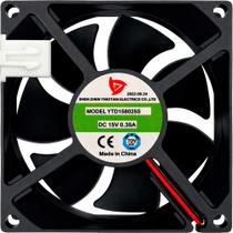 YTD158025S Ying Tian 15V 0.35A 5.25W 2 Fios 2P 80X80X25 A1
