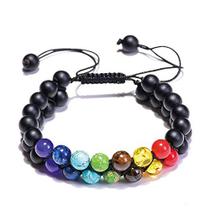 ywduoying Tripla Proteção Pulseira Lava Rock Mens Stone