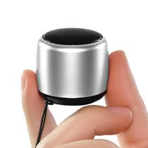 YXYKODM Melhor Mini Caixa de Som Bluetooth Portátil com Som HD e Graves A Menor Caixa de Som Bluetooth Sem Fio para Celular/PC/Tablet Botão para Selfie, Atende Chamadas Caixa de Som Pequena e Fofa (Prata)