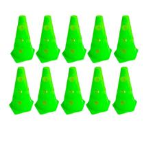 Z10x Mini Cone Sinalização Esportivo 23cm Agilidade Furado VERDE Z10x Mini Cone Sinalização Esportivo 23cm Agilidade Furado VERDE