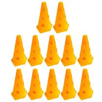 Z12x Mini Cone Sinalização Esportivo 23cm Agilidade Furado LARANJA Z12x Mini Cone Sinalização Esportivo 23cm Agilidade Furado LARANJA