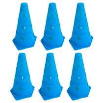 Z6x Mini Cone Sinalização Esportivo 23cm Agilidade Furado AZUL Z6x Mini Cone Sinalização Esportivo 23cm Agilidade Furado AZUL