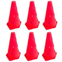 Z6x Mini Cone Sinalização Esportivo 23cm Agilidade Furado VERMELHO Z6x Mini Cone Sinalização Esportivo 23cm Agilidade Furado VERMELHO