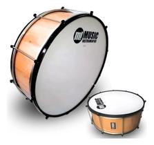 Zabumba Phx Bumbo Madeira Aro Profissional Preto 20x18