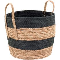 ZAGORA CESTA 27x35x35cm FIBRA PRETO