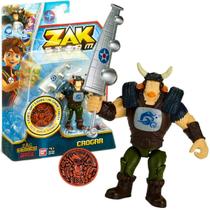 Zak Storm Mini Boneco Articulado Viking Crogar com Acessórios - Bandai