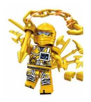 Zane Armas Douradas Ninja Go Ninjago Boneco Blocos De Montar - Mega Block Toys