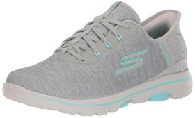 Zapatillas de Golf Skechers Go Walk 5 Relaxed Fit Slip-on Gris/Aqua