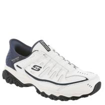 Zapatillas Skechers Afterburn M.Fit Grill Captain Blanco/Azul Marino para Hombre