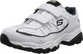 Zapatillas Skechers Afterburn Memory Fit Final Cut Blanco/Azul Marino