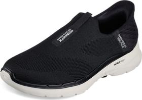 Zapatillas Skechers GO 6-Easy On para hombre sin cordones negras/blancas
