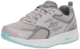 Zapatillas Skechers Go Run Consistent para Mujer Gris/Turquesa Talle 7 Ancho