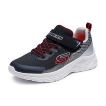 Zapatillas Skechers Kids Microspec II para Niños, Negro/Plateado Zapatillas Skechers Kids Microspec II para Niños, Negro/Plateado