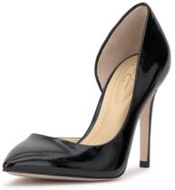 Zapato de tacón Jessica Simpson Prizma para mujer, charol negro, talla 9 M US Zapato de tacón Jessica Simpson Prizma para mujer, charol negro, talla 9 M US