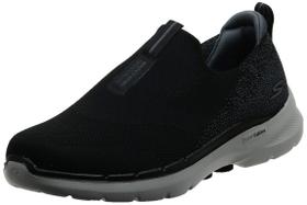 Zapatos Skechers Gowalk 6 para hombre, ajuste stretch y slip-on, negro/gris