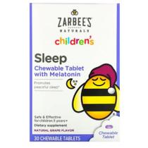 Zarbees Naturals Sleep Children's com 30 Tablets Sabor Uva - Zarbees Naturals