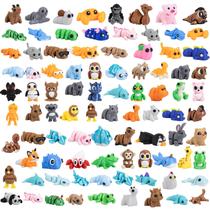 Zaviroxel 108 peças de mini animais articulados impressos em 3D Zaviroxel 108 peças de mini animais articulados impressos em 3D