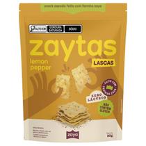 Zaytas Lemon Pepper Lascas Crocantes Vegana 80g Zaytas Lemon Pepper Lascas Crocantes Vegana 80g