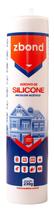 ZBOND Silicone Acético Incolor 240ml - Versátil para Uso Interno e Externo