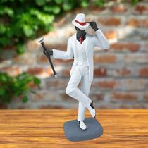 Zé pilintra com bengala dançando imagem estátua resina 26 cm