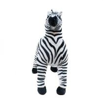 Zebra Realista Em Pé 42cm - Pelúcia