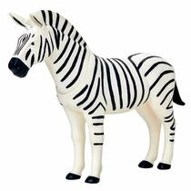 Zebra Safari Brinquedo Realista Em Vinil Grande Listrado Colecionável Da Savana África