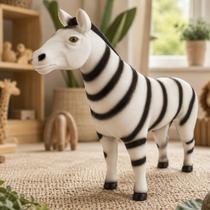 Zebra Vinil Brinquedo Infantil Animail Savana Atoxico Macio Zebra Vinil Brinquedo Infantil Animail Savana Atoxico Macio