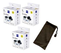 Zeiss Lens Wipes C/ 150 Lenços Limpa Óculos Celular