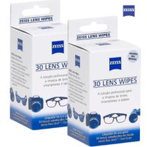 Zeiss Lens Wipes Kit 2 caixas com 30 unidades cada