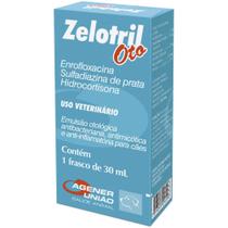 Zelotril Oto 30 ml Para Cães e Gatos Agener União Zelotril Oto 30 ml Para Cães e Gatos Agener União