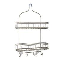 Zenna Home Extra Wide pendurado Caddy Over-the-Shower, Níquel Cetim