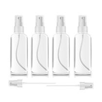 ZEROFIRE 2 Pack/4 Pack Spray Bottles 1oz/2oz Plástico Transparente Vazio Mini Spritzer Recarregável para Viagens, Limpeza, Jardinagem, Atomizador de Cuidados da Pele para Óleos Essenciais, Perfume