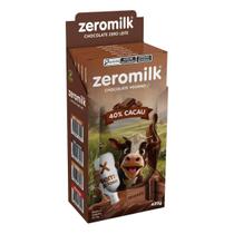 Zeromilk Chocolate Vegano 40% Cacau Puro 70g Display 6 Unidades
