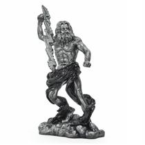 Zeus Deus Grego Trovão Relâmpago Mitologia Estátua de Resina