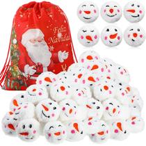 Zhanmai, 30 peças de bolas de neve de pelúcia, 5 cm para o Natal Zhanmai, 30 peças de bolas de neve de pelúcia, 5 cm para o Natal