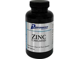 Zinc Chelated 100 Tabletes Performance Nutrition - Reposição de Zinco e Sais Minerais Zinc Chelated 100 Tabletes Performance Nutrition - Reposição de Zinco e Sais Minerais