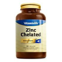 Zinc chelated com 90 cápsulas - VITAMIN LIFE Zinc chelated com 90 cápsulas - VITAMIN LIFE