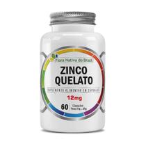 Zinco Quelato 12mg 60 Capsulas Flora Nativa do Brasil