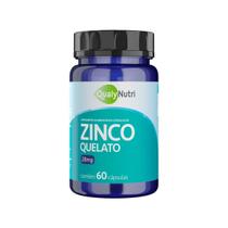 Zinco Quelato 28mg Qualynutri Suplemento Alimentar 60 Cápsulas