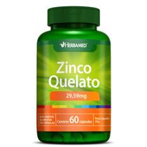 Zinco Quelato 29,59mg 60 Capsulas Herbamed Zinco Quelato 29,59mg 60 Capsulas Herbamed