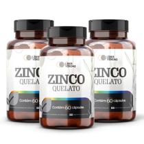 Zinco Quelato 500mg 60 Caps Imunidade E Ação Antioxidante - 3 POTES Zinco Quelato 500mg 60 Caps Imunidade E Ação Antioxidante - 3 POTES