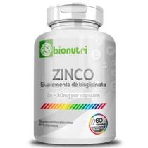 Zinco Quelato 60 Cápsulas 500mg - Bionutri