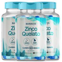 Zinco Quelato Bariasys 60 Caps Imunidade E Cicatrizacao para bariátricos 500mg Zinco Quelato Bariasys 60 Caps Imunidade E Cicatrizacao para bariátricos 500mg