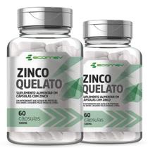 Zinco Quelato Puro Concentrado 29,59Mg 60Cáps 2 Meses Ecomev
